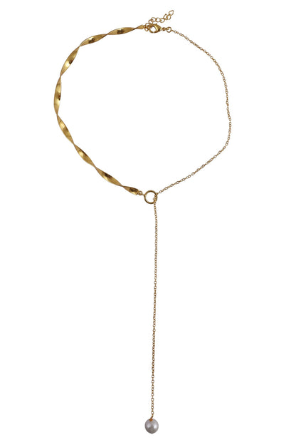 Claire Pearl String Necklace 