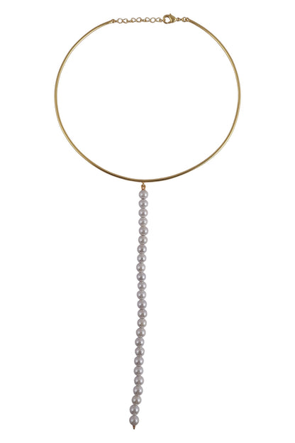 Elara Pearl String Necklace 