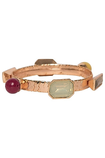Candy Bangle with Rose Gold Plating and Swarovski Crystals