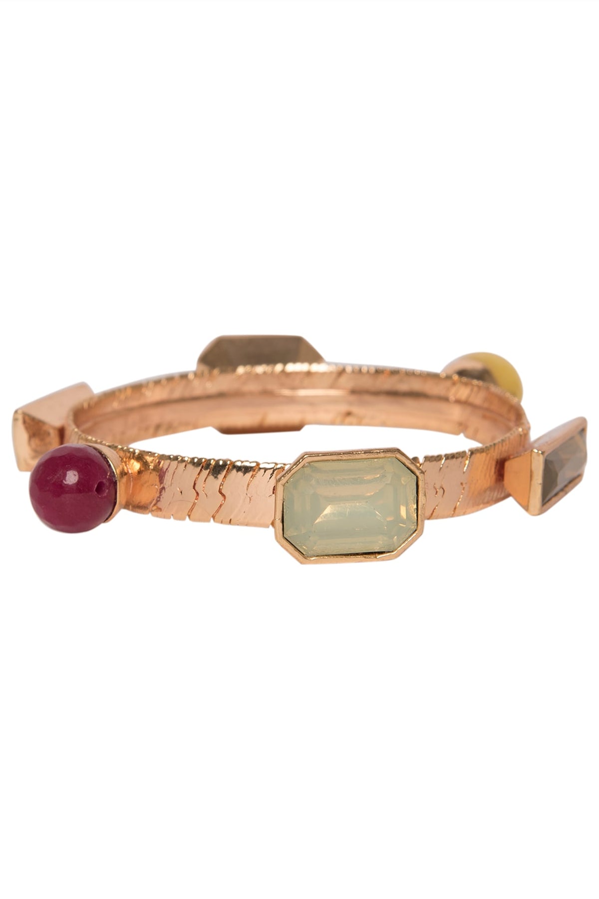 Candy Bangle with Rose Gold Plating and Swarovski Crystals