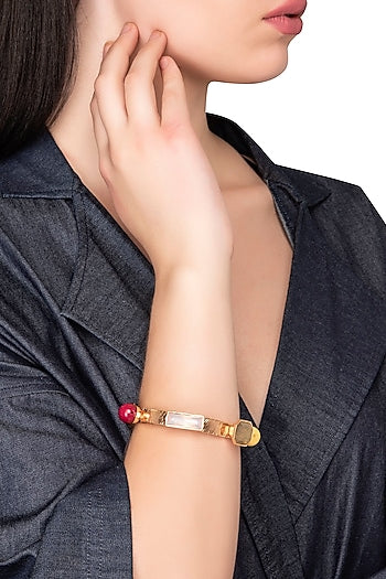 Candy Bangle with Rose Gold Plating and Swarovski Crystals
