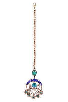Gold Plated Peacock Maang Tikka