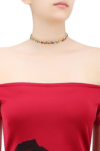 Candy Multicolor Swarovski Elements Choker Necklace