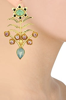Rose Gold Plated Gulaab Earrings