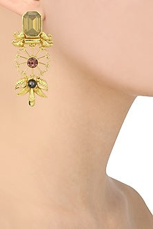 Gold Plated Flowerfull Earrings
