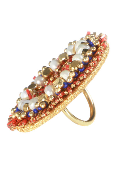 Iris Beaded Ring 