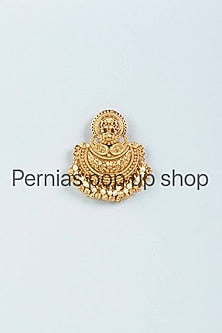 Gold Finish Dangler Earrings