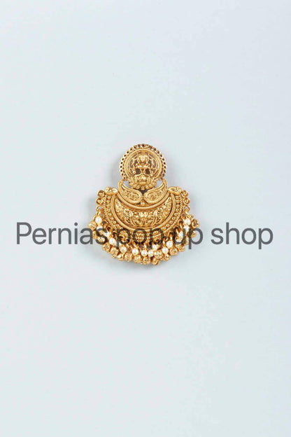 Gold Finish Dangler Earrings