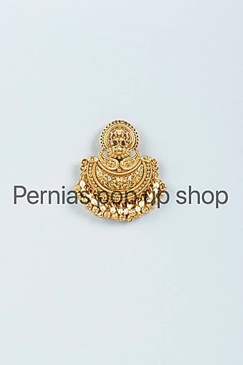 Gold Finish Dangler Earrings
