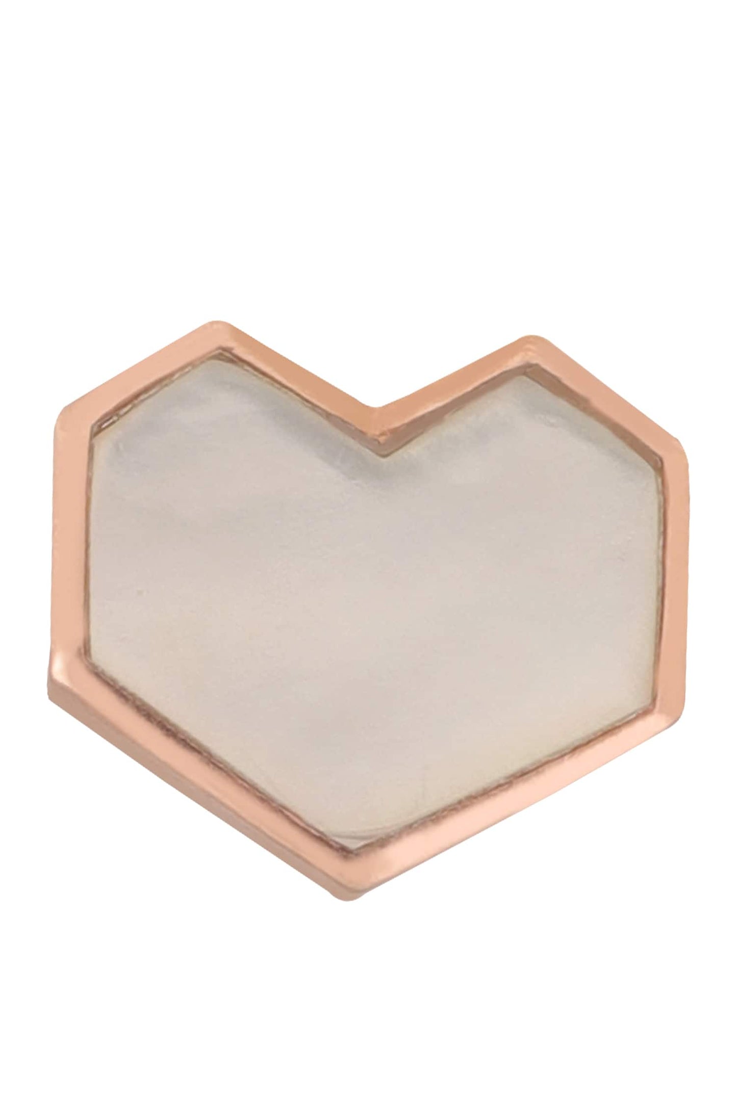 Handcrafted Heart Stud Earrings 