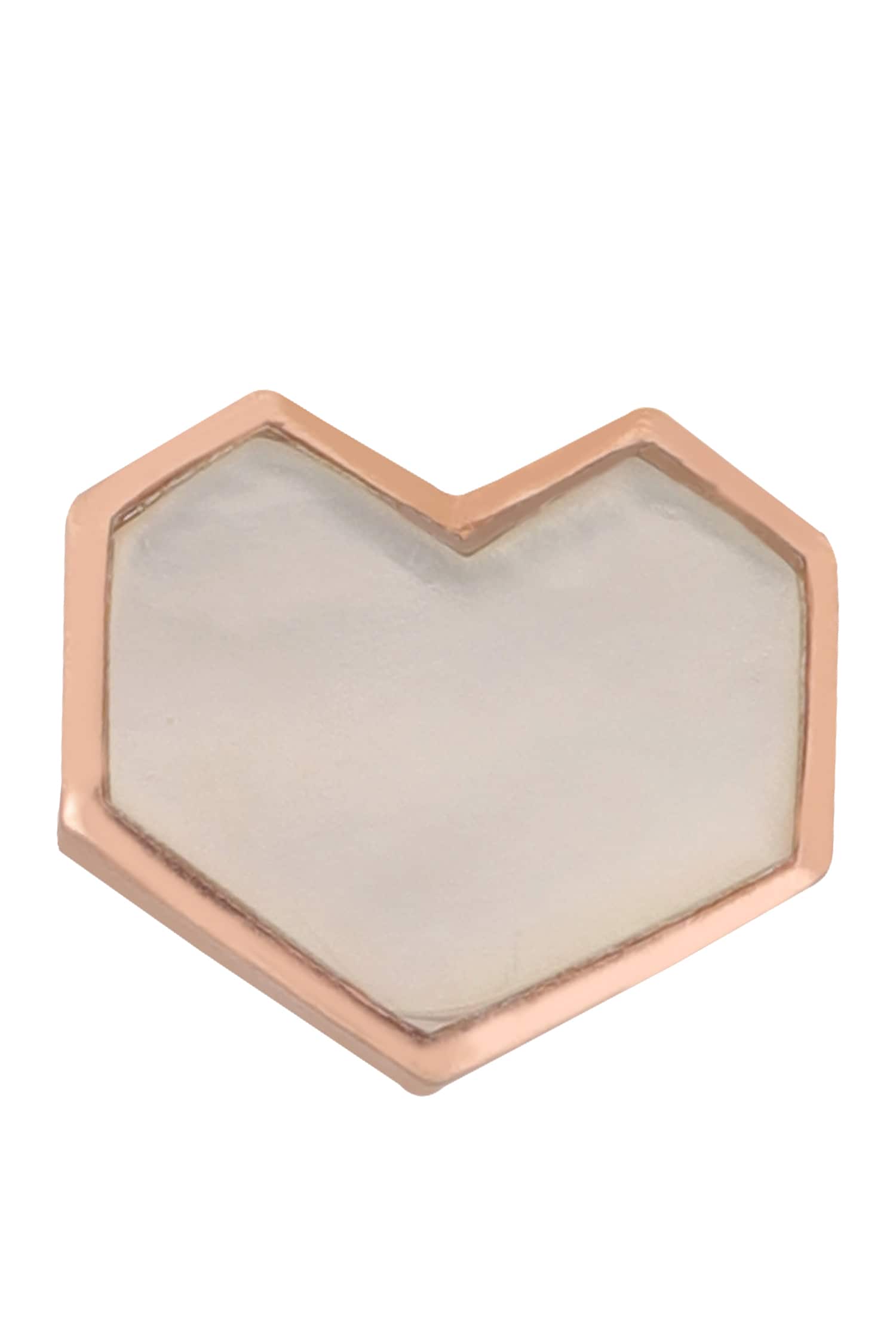 Handcrafted Heart Stud Earrings 
