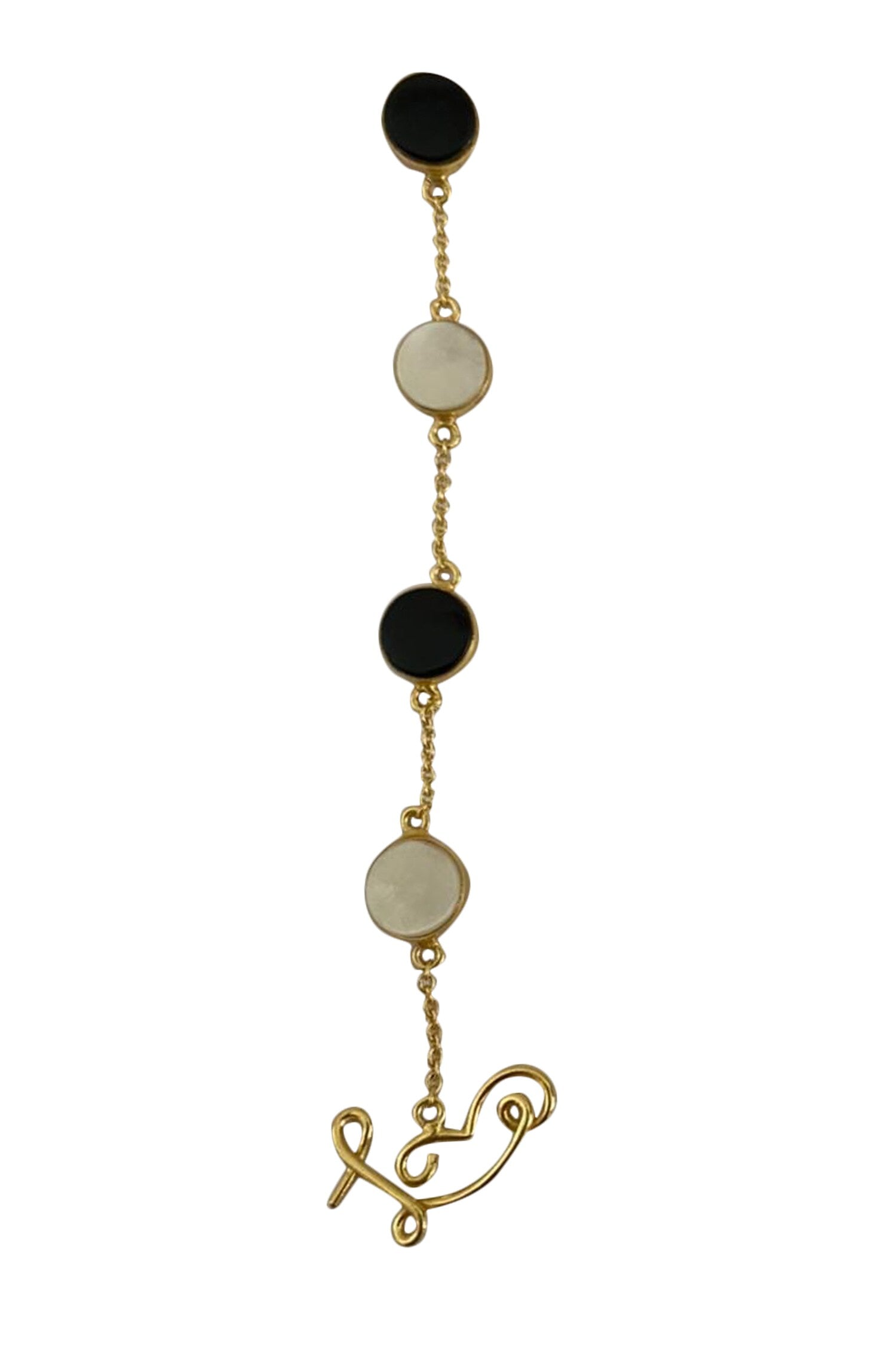 Handcrafted Tiered Stone Danglers 