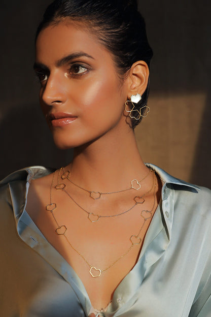 Layered Heart Necklace 