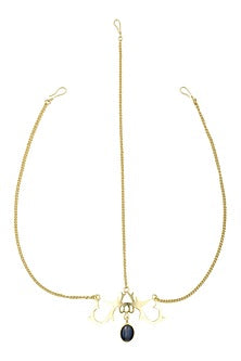 Gold Plated Kyanite Stone Statement Headgear