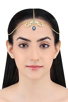 Gold Plated Kyanite Stone Statement Headgear