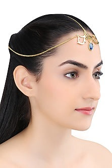 Gold Plated Kyanite Stone Statement Headgear