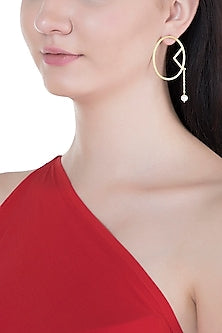 Gold Plated Handmade Pearl Earrings