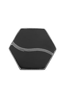 Gunmetal Plated Black Onyx Ring