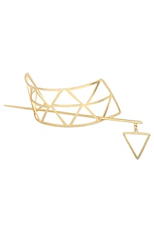 Gold Plated Geometrical Hair Pin