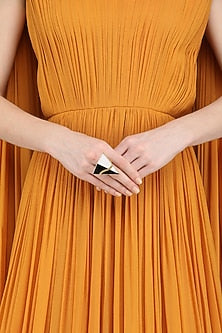 Gold Plated Black Onyx Ring