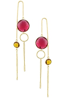Gold plated Flare Star Earrings