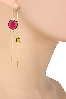 Gold plated Flare Star Earrings