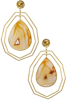 Gold plated Lattice Earrings