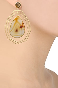 Gold plated Lattice Earrings
