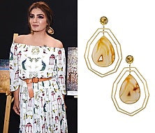 Gold plated Lattice Earrings