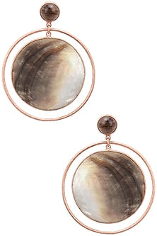 Rose gold plated Dune Earrings