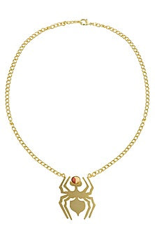 Gold Plated Mookite Semi Precious Stone Choker Statement Necklace