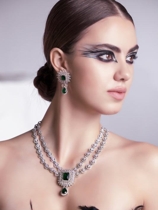 Elements of Emerald Necklace Set