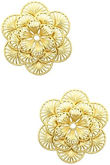 Gold Plated Flower Earrings