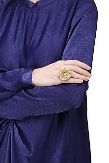 Gold Plated Pearl Beads Ring