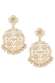 Gold Plated Round Earrings