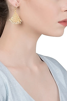 Gold Plated Jhumka Style Earrings
