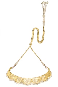 Gold Plated Pearl Bead Choker
