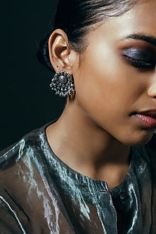 Black Rhodium Finish Forgotten Tales Stud Earrings