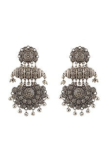 Black Rhodium Finish Tribal Muse Earrings