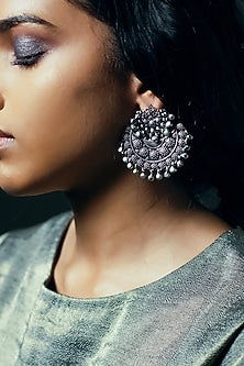 Black Rhodium Finish Earrings