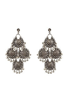 Black Rhodium Finish Jaded Tales Earrings