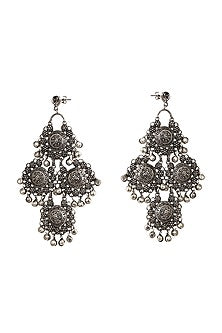 Black Rhodium Finish Jaded Tales Earrings