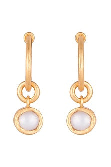 22Kt Gold Plated Baroque Pearl Earrings