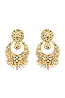 Gold Plated Kundan Polki Choker Necklace Set