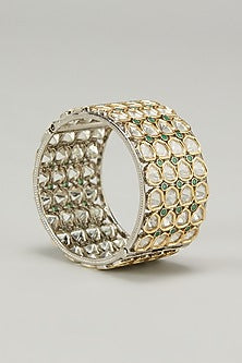Two Tone Finish Kundan Polki Kada