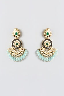 Gold Plated Kundan Polki & Pearl Choker Necklace Set