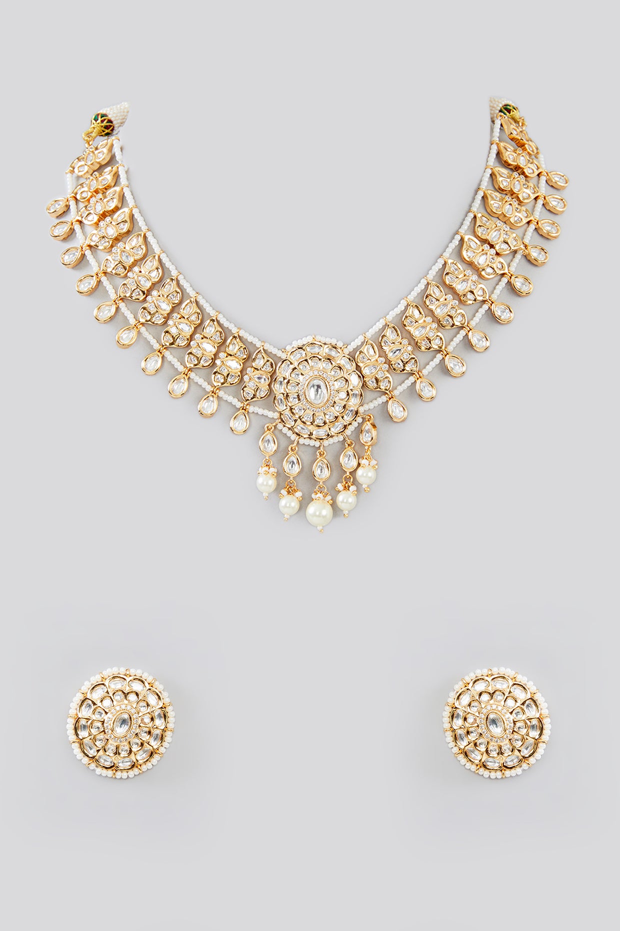 Moksha Pearl Kundan Set