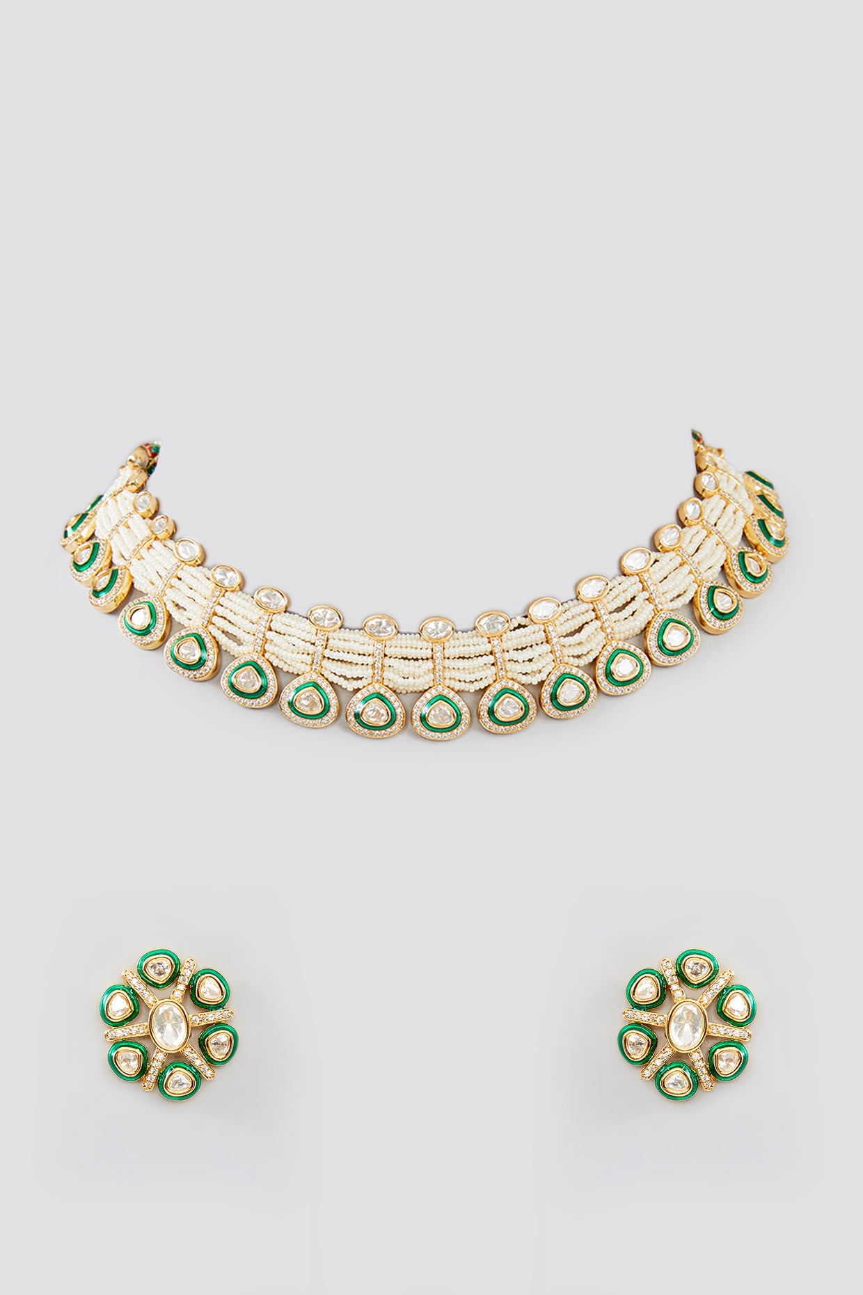 Kalinda Kundan Choker Sets