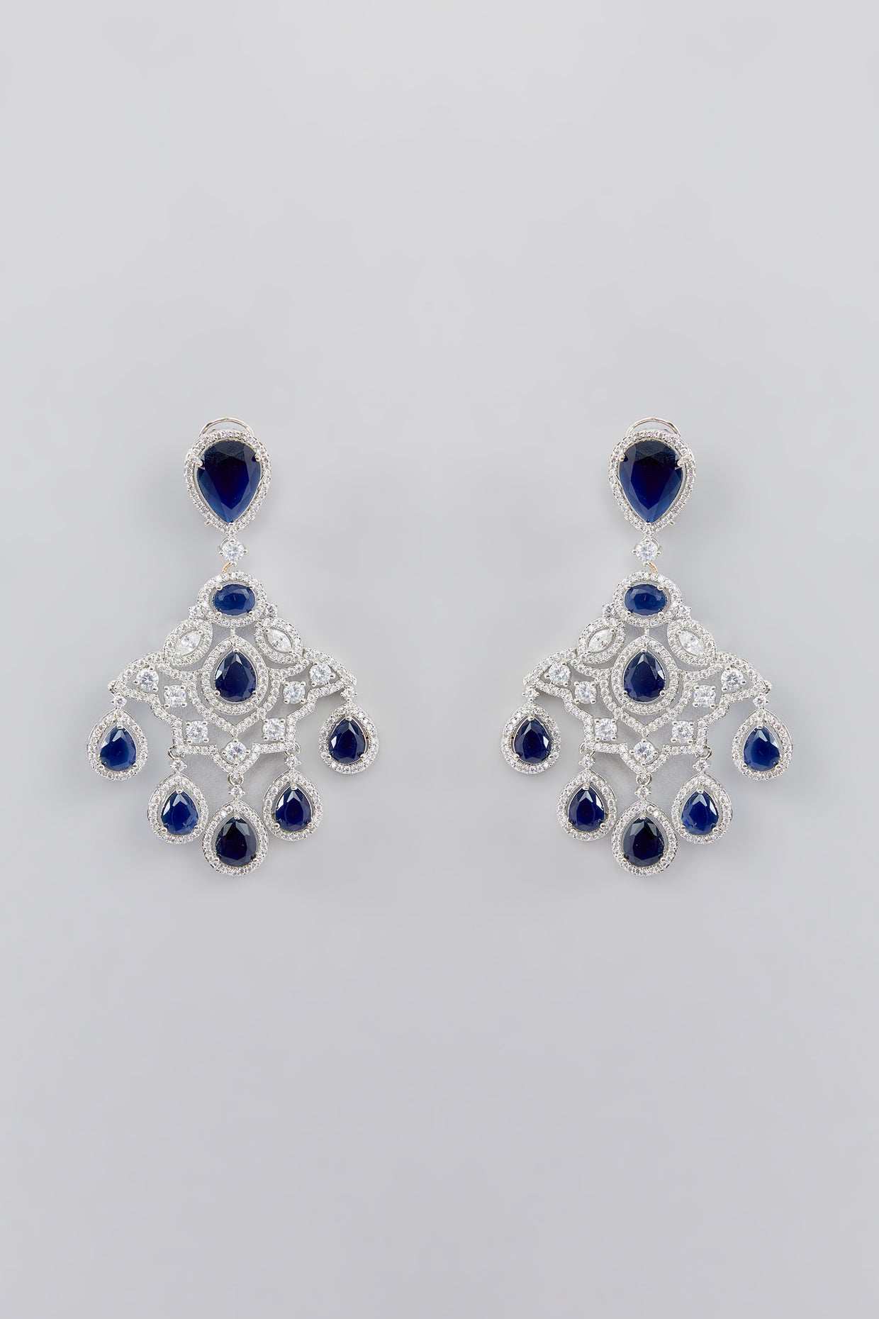 Louis Sapphire Diamond Earrings