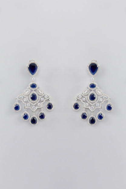 Louis Sapphire Diamond Earrings